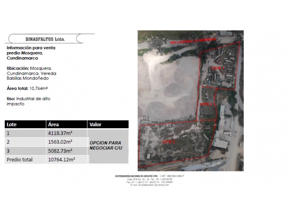 EXCELENTE LOTE PARA USO INDUSTRIAL DE ALTO IMPACTO EN MOSQUERA - 2