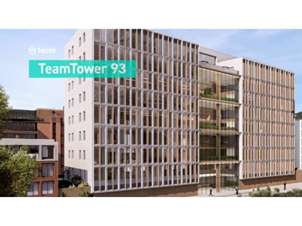 OFICINA EN ARRIENDO EDIF. TEAM TOWER 93 DE 1.228 M2 - 1