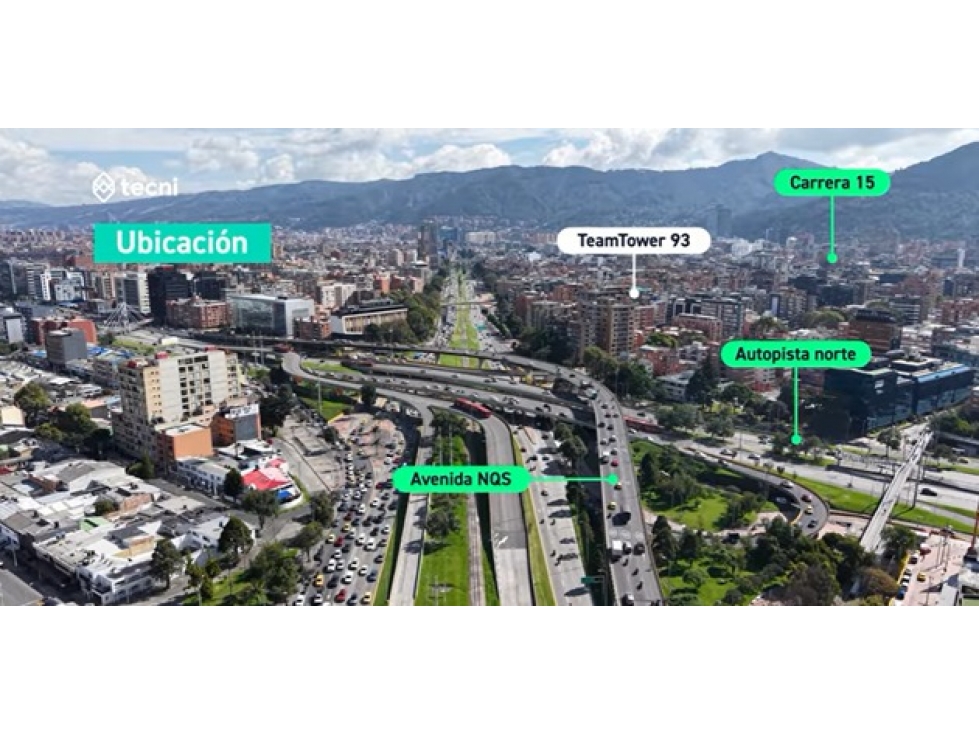 OFICINA EN ARRIENDO EDIF. TEAM TOWER 93 DE 1.228 M2 - 2