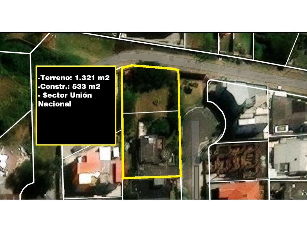 Venta Casa y Terreno 1.321 m2 Union Nacional / Centro Norte Quito - 1