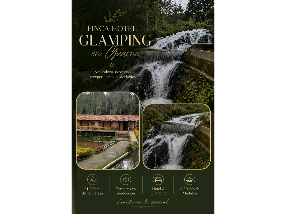 Finca Hotel y Truchera en Guarne con Glamping - Se Vende - 2