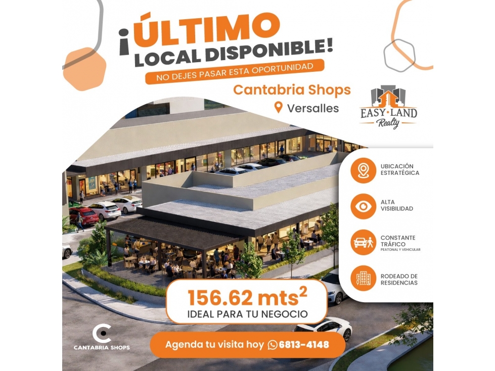 ALQUILO LOCALES VERSALLES PH CANTABRIA SHOP