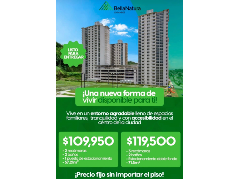 SE VENDE APARTAMENTOS PH BELLA NATURA LOS ANDES