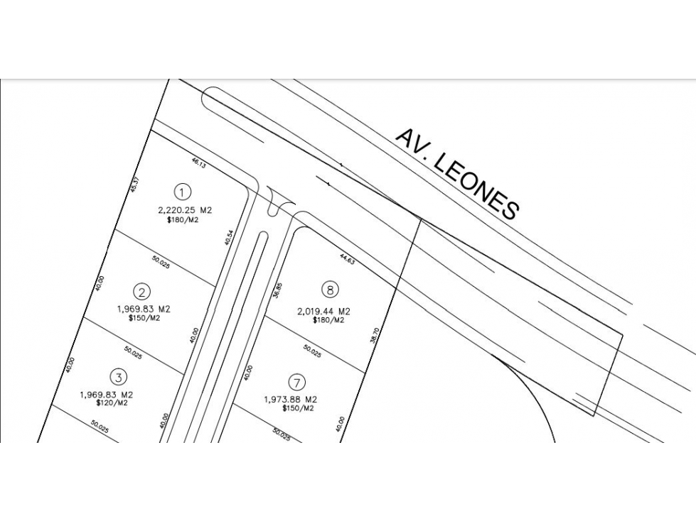 TERRENO EN RENTA AV PASEO DE LOS LEONES 2220 M 2 PRECIO X M 2 $ 220