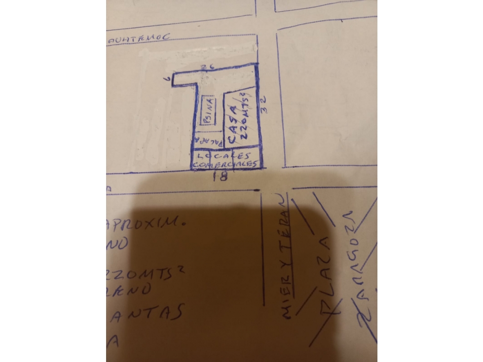 TERRENO/CASA EN VENTA ESQUINA CENTRO PLAZA PRINCIPAL $ 12.000.000 - 2