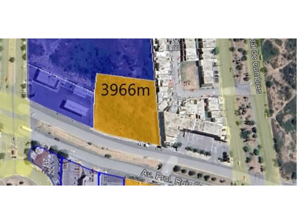 TERRENO RENTA AL LADO GASOLINERA SUPER SIETE 3966 M 2 PASEO CUM