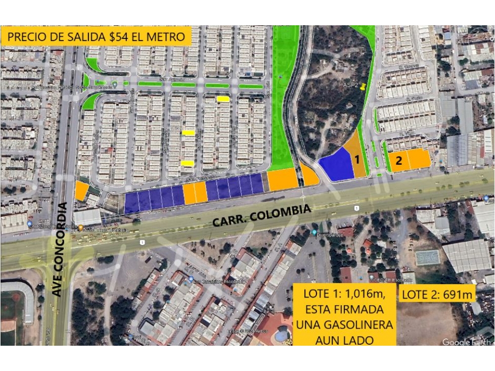 EXCELENTE TERRENO EN RENTA AV ESCOBEDO Y AV CONCORDIA 691 M2 - 1