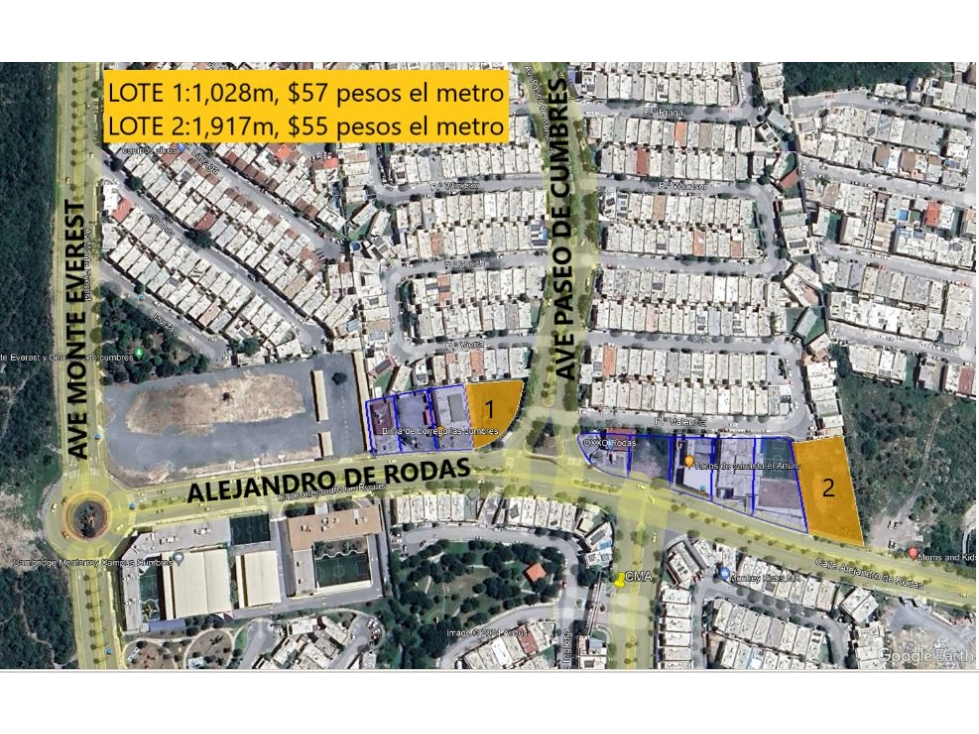 TERRENO EN RENTA FRENTE ENTRADA PLAZA SIKARA 1917 M 2 $ 110.000