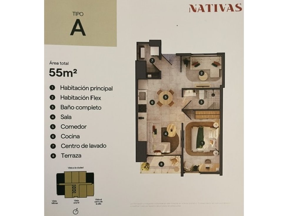 DEPARTAMENTO PRE VENTA COLONIA LOS CEDROS ZONA CUMBRES hz — foto 2