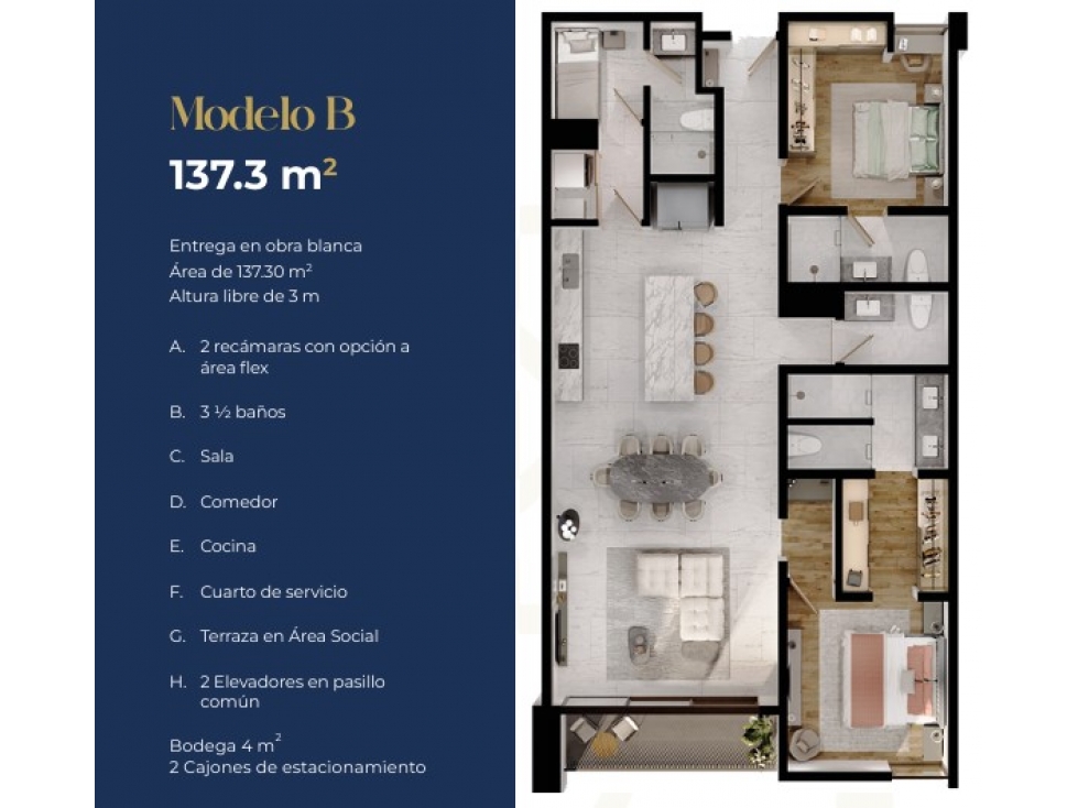 DEPARTAMENTO EN VENTA EN CALZADA DEL VALLE NLC — foto 2