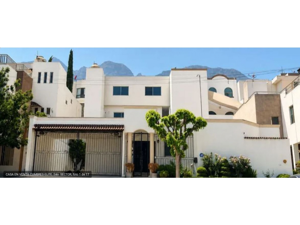 Excelente Casa 1 Planta Cumbres Elite Frente Parque 2 Do Sec $ 7.3 M