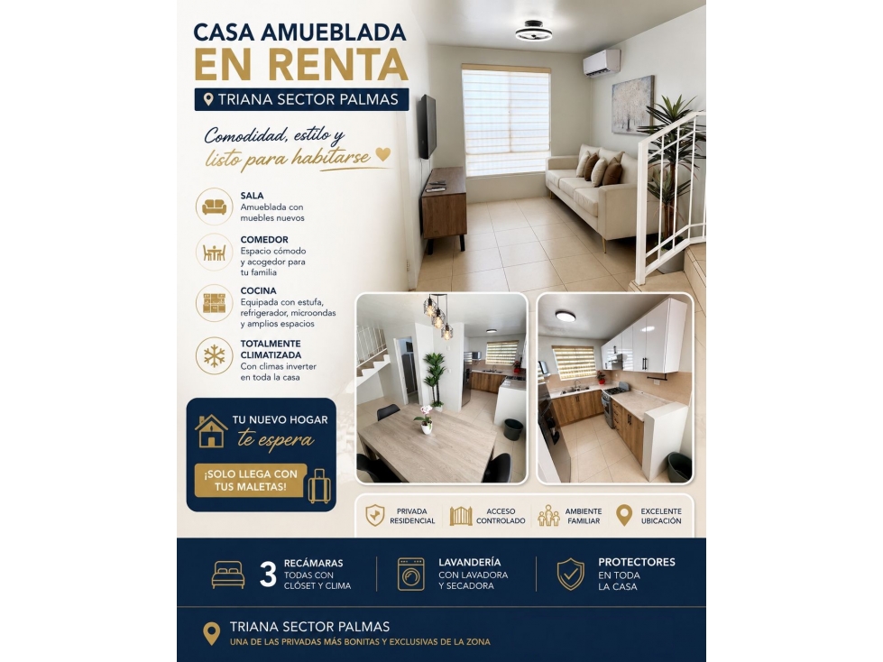 TRIANA RESIDENCIAL Casa en RENTA AMUEBLADA en Apodaca MZC () — foto 2