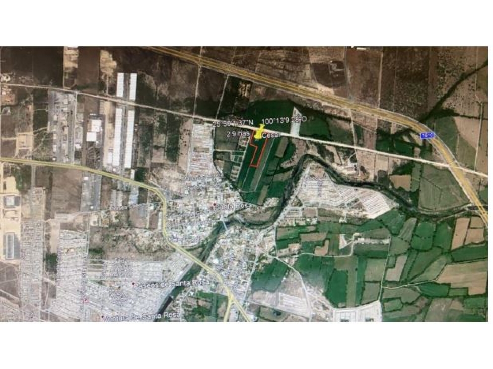 TERRENO INDUSTRIAL CARR SANTA ROSA APODACA 2.9 HECTAREAS $ 2500 M2 - 1