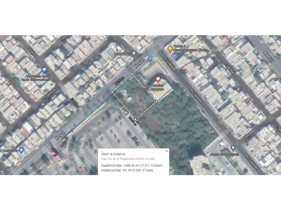VENTA TERRENO COMERCIAL EN CUMBRES 1610m2 MST - 3