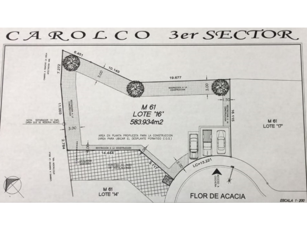 TERRENO EN VENTA CAROLCO 3ER SECTOR hz - 6