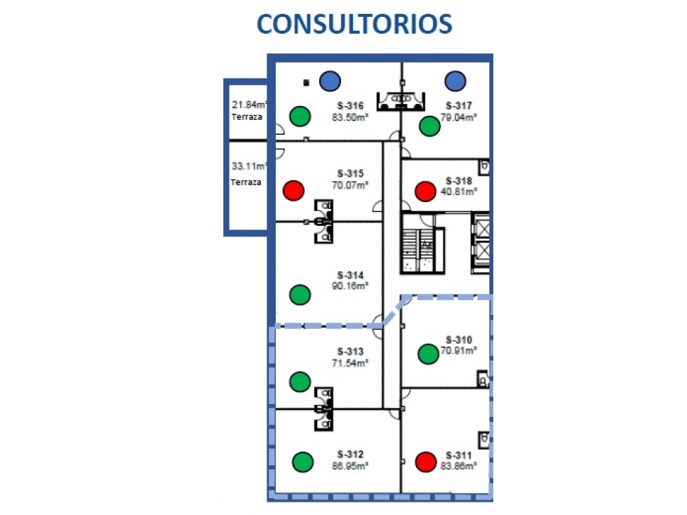 CONSULTORIO MEDICO EN VENTA PLAZA COMERCIAL ZONA LA RIOJA hz - 1