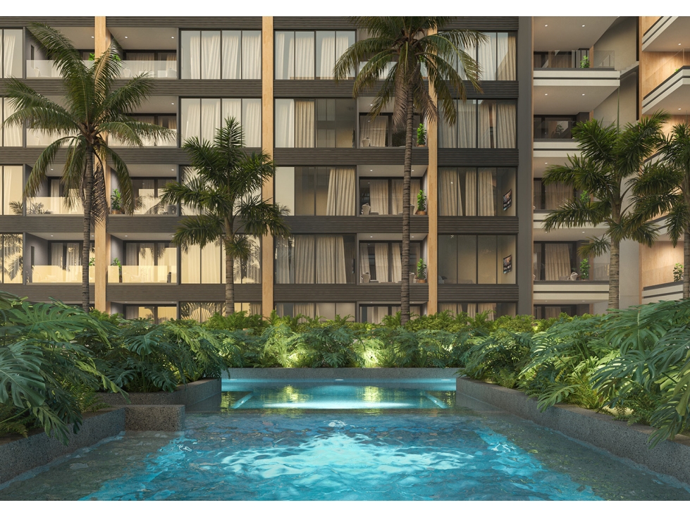 Oasis urbano de dos habitaciones en zona privilegiada de Cancún