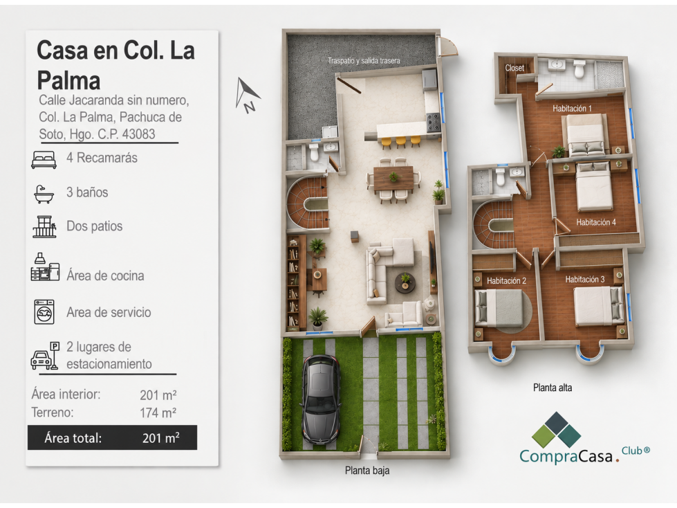 Casa en Col. La Palma, Pachuca de Soto, Hgo. — foto 2