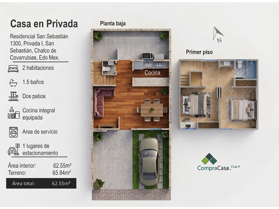 San Sebastián 1300 Privada I, Chalco de Díaz Covarrubias, Edo. Méx. — foto 2