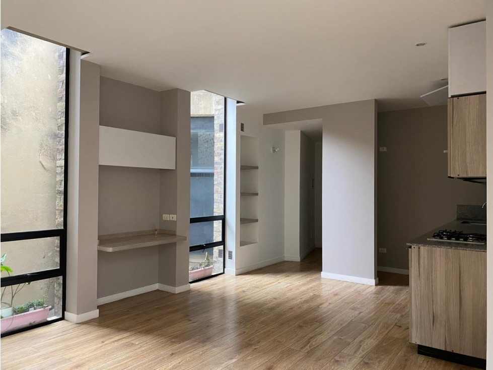 ARRIENDO MAGNIFICO APRTAESTUDIO EN CHAPINERO ALTO - 52,8 MT2, 2 BAÑOS