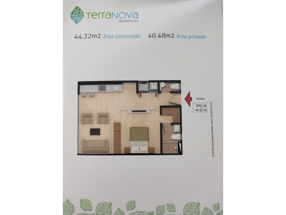 APARTAMENTO CHIA Km 1.3 Vía Chía Cota T1 3P 8 EXCELENTES AMENIDADES — foto 5