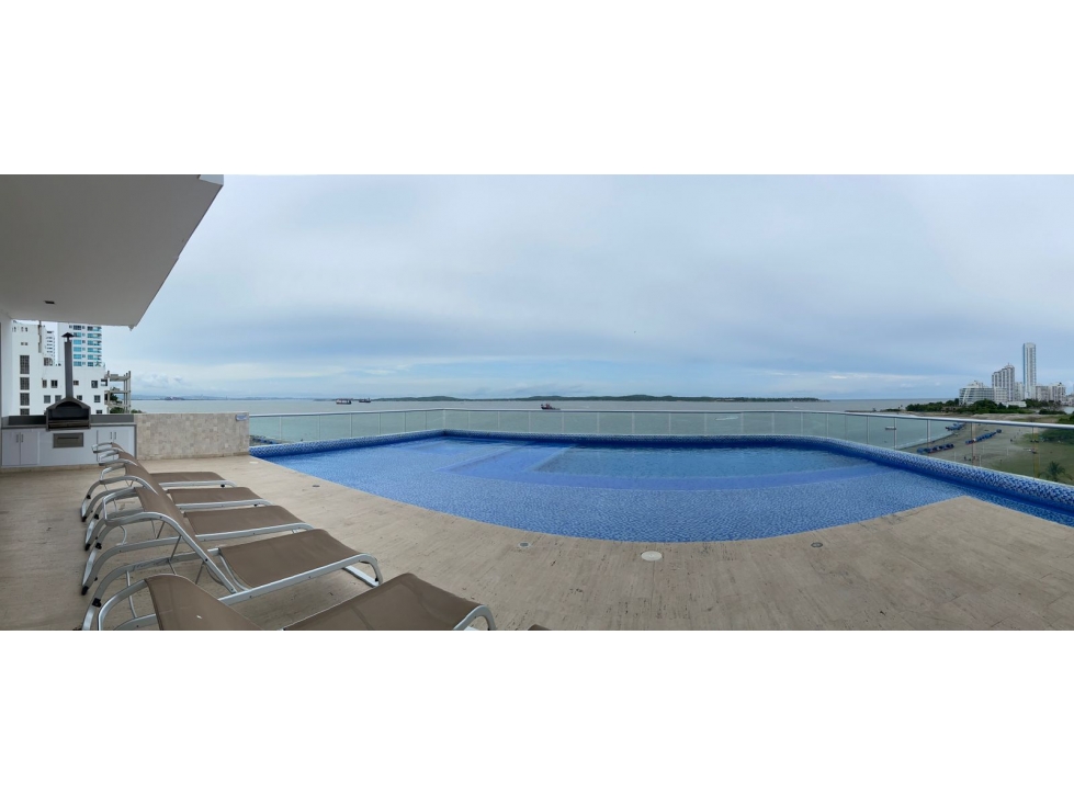 VENTA DE APARTMENTO frente AL MAR CARTAGENA 3 ALCOBAS — foto 3