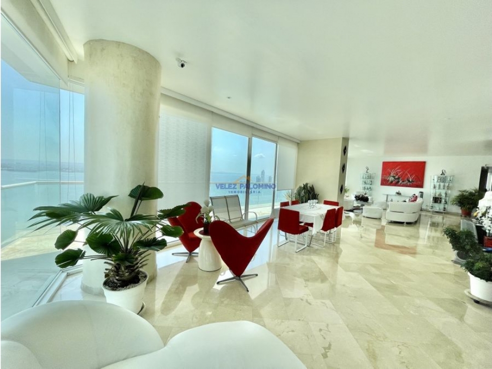 VENTA APARTAMENTO 3 ALCOBAS CARTAGENA VISTA a la BAHIA 419