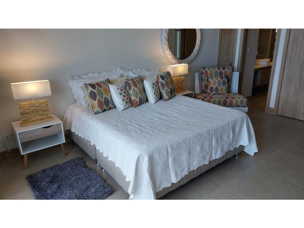 VENTA APARTAMENTO EN MORROS ZOE UNA ALCOBA CON PISCINA + ESTUDIO — foto 4