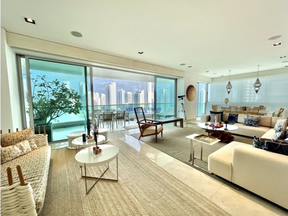 VENTA APARTAMENTO DE 3 HABITACIONES FRENTE A BAHIA DOMUS CARTAGENA — foto 5