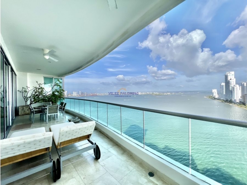 VENTA APARTAMENTO DE 3 HABITACIONES FRENTE A BAHIA DOMUS CARTAGENA — foto 2