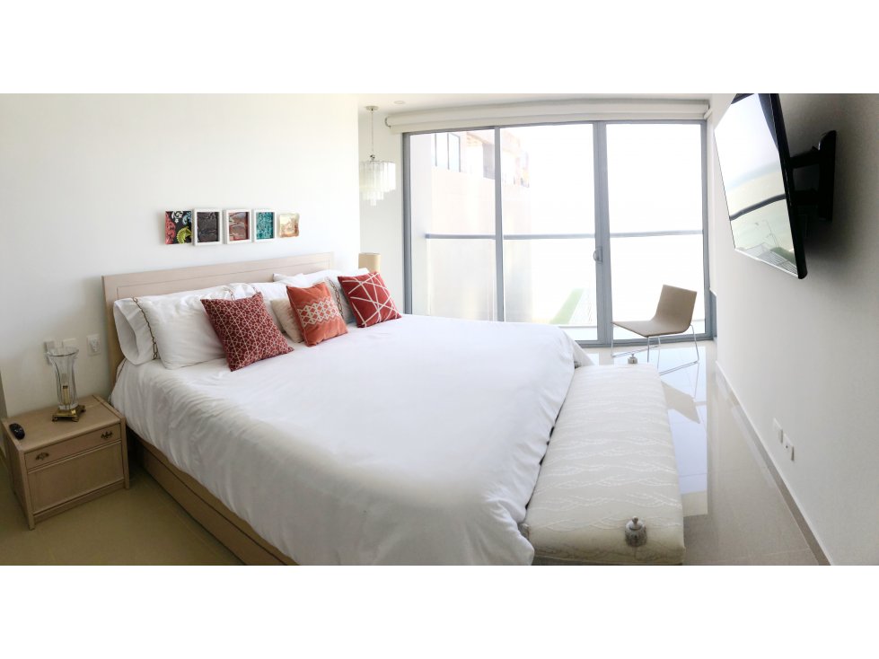 ARRIENDO POR DIA MORROS CITY 2 ALCOBA VISTA AL MAR 705 CARTAGENA — foto 3