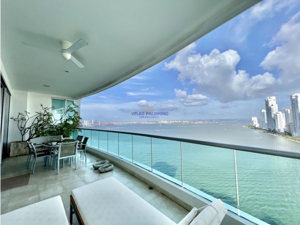 VENTA APARTAMENTO DE 3 HABITACIONES FRENTE A BAHIA DOMUS CARTAGENA