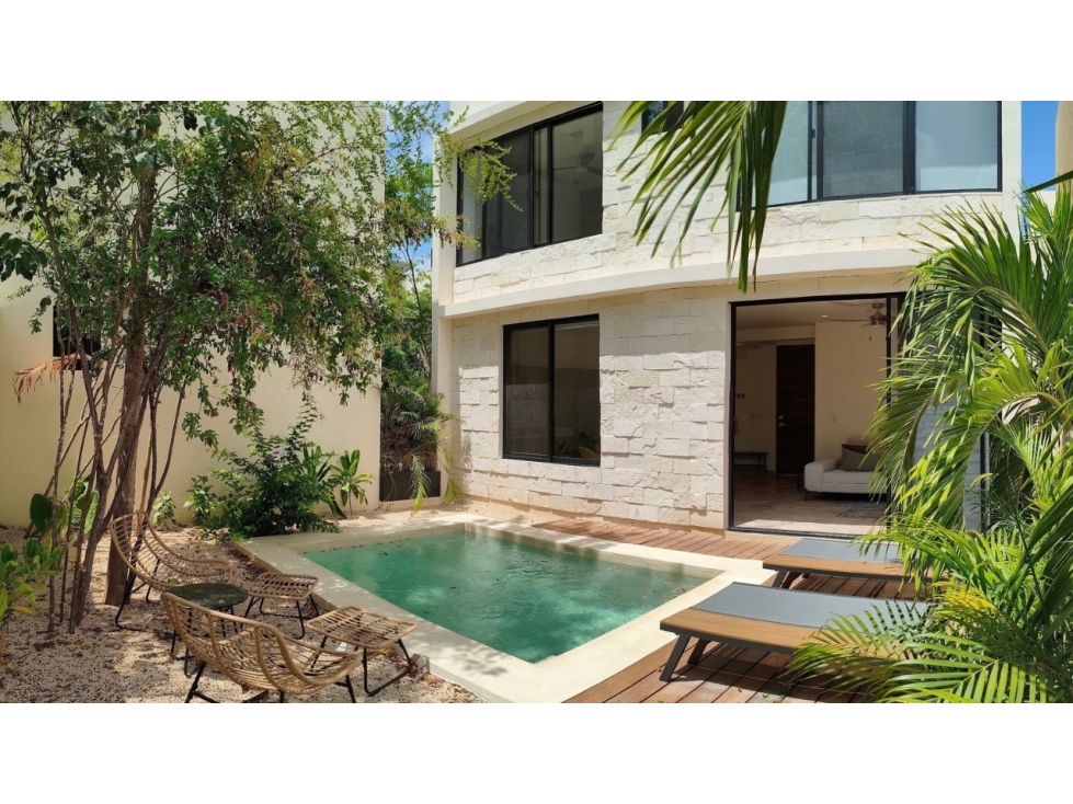 2-Bedroom Townhouse with Private Pool in Tulum