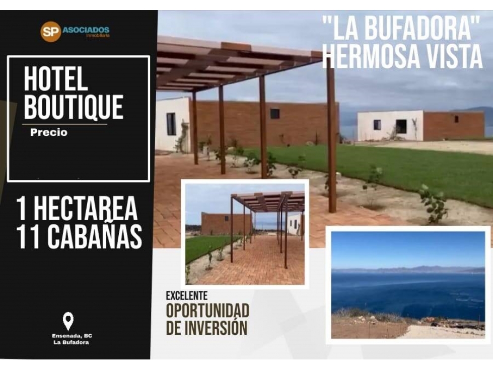 HOTEL BOUTIQUE EN VENTA EN LA BUFADORA, ENSENADA B.C - 1