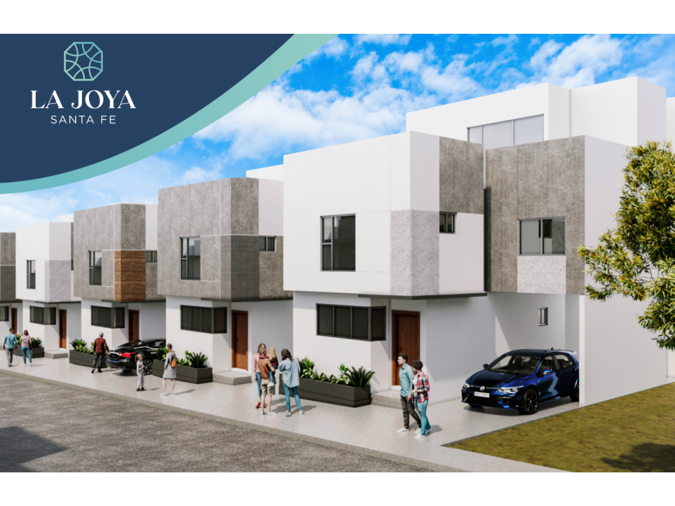 CASA EN VENTA DESARROLLO LA JOYA SANTA FE MODELO CUARZO