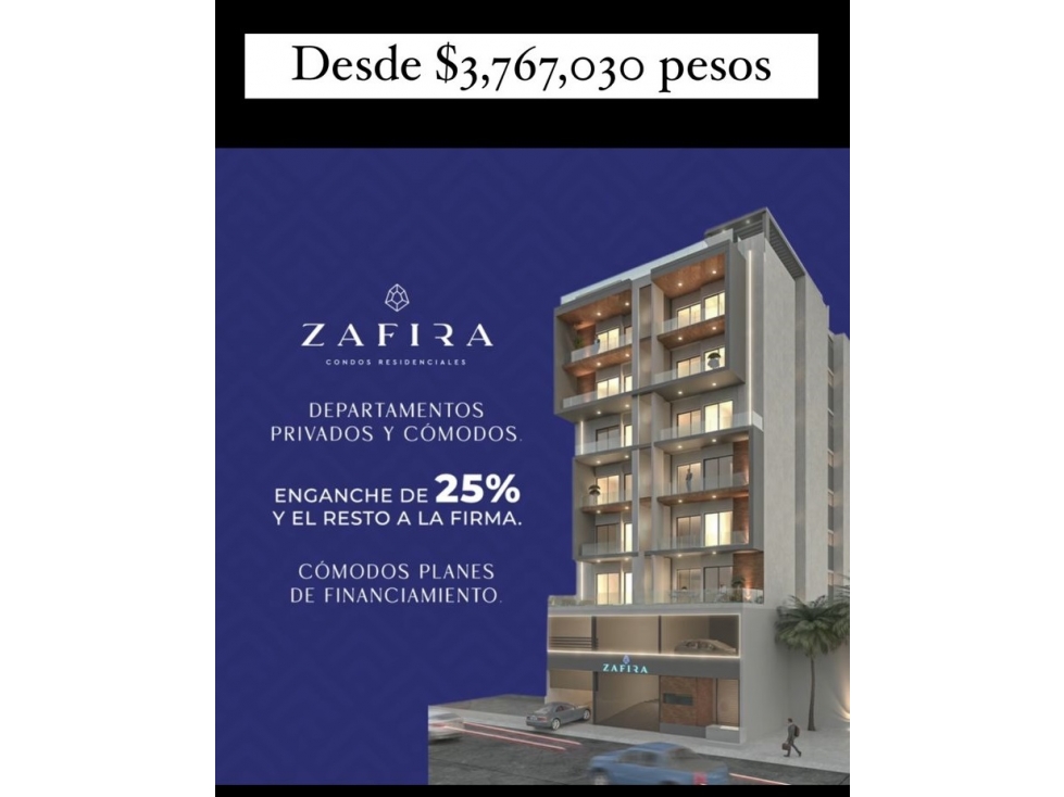 DEPARTAMENTOS MODELO A EN ZAFIRA CONDOS RESIDENCIALES DESDE