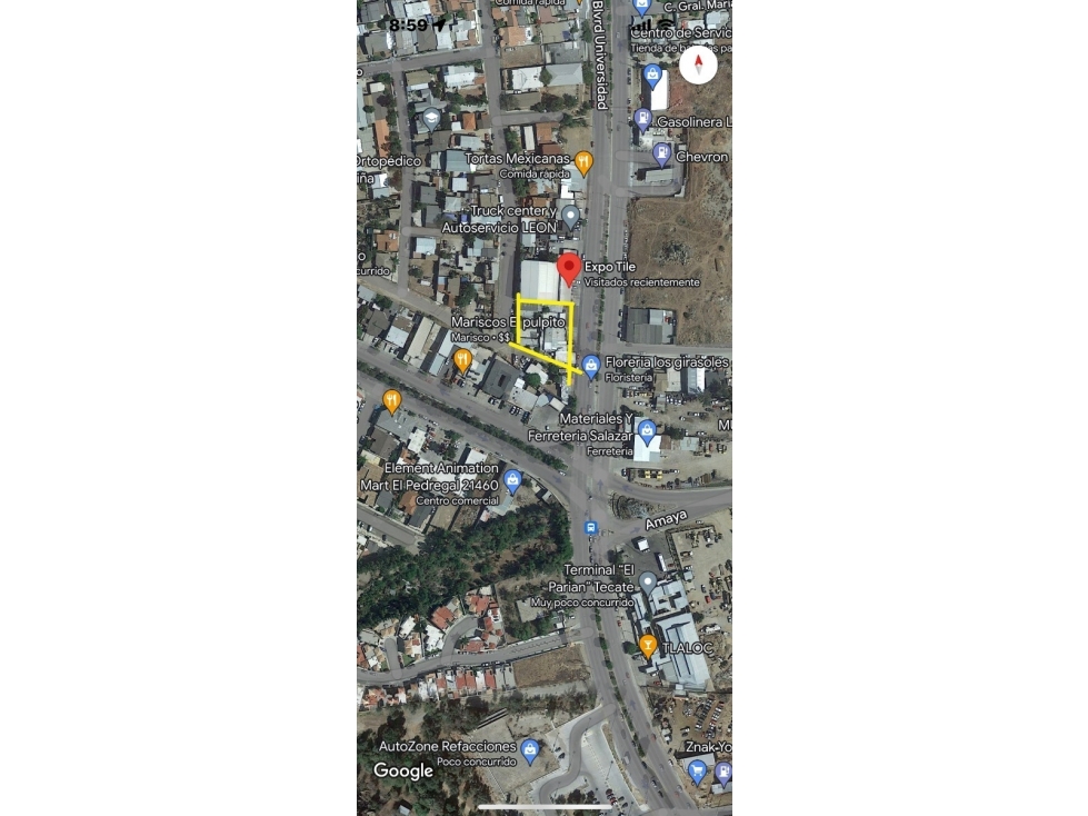 SE VENDE TERRENO BLVD UNIVERSIDAD - TECATE - 2