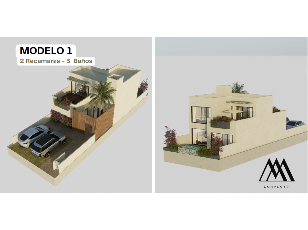 CASAS DE 2 RECAMARAS Y 3 BAÑOS EN AMORAR EN BAJAMAR OCEAN FRONT — foto 3