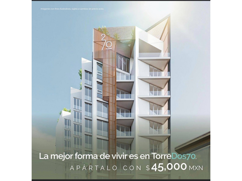 PRESALE APARTMENT MODEL EPIDOT IN TOWER 270 TIJUANA FROM - 1