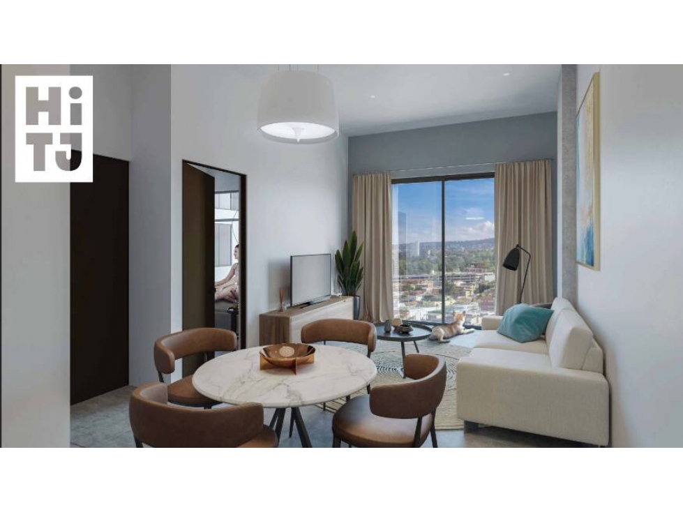 DEPTO. EN VENTA TORRE 2 EN HI TJ CERCA PARQUE TTE GUERRERO DE 45M2