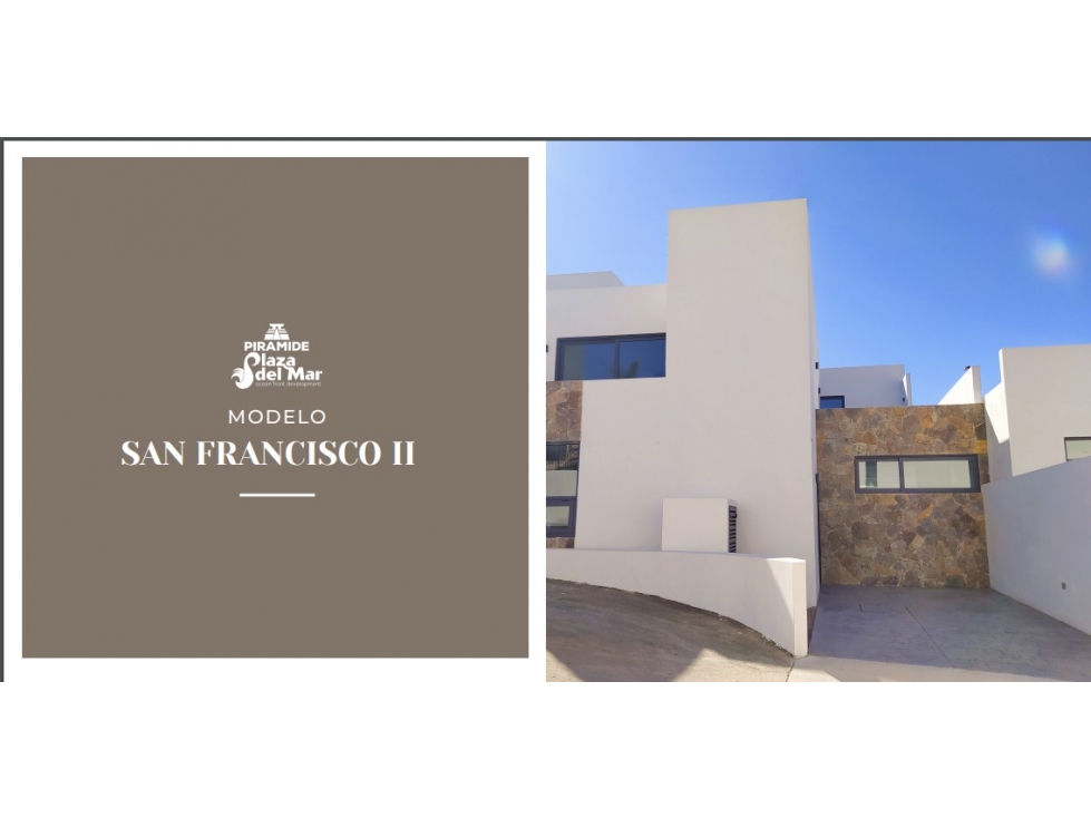 CASA EN VENTA PIRAMIDE PLAZA DEL MAR MODELO SAN FRANCISCO 2 DESDE