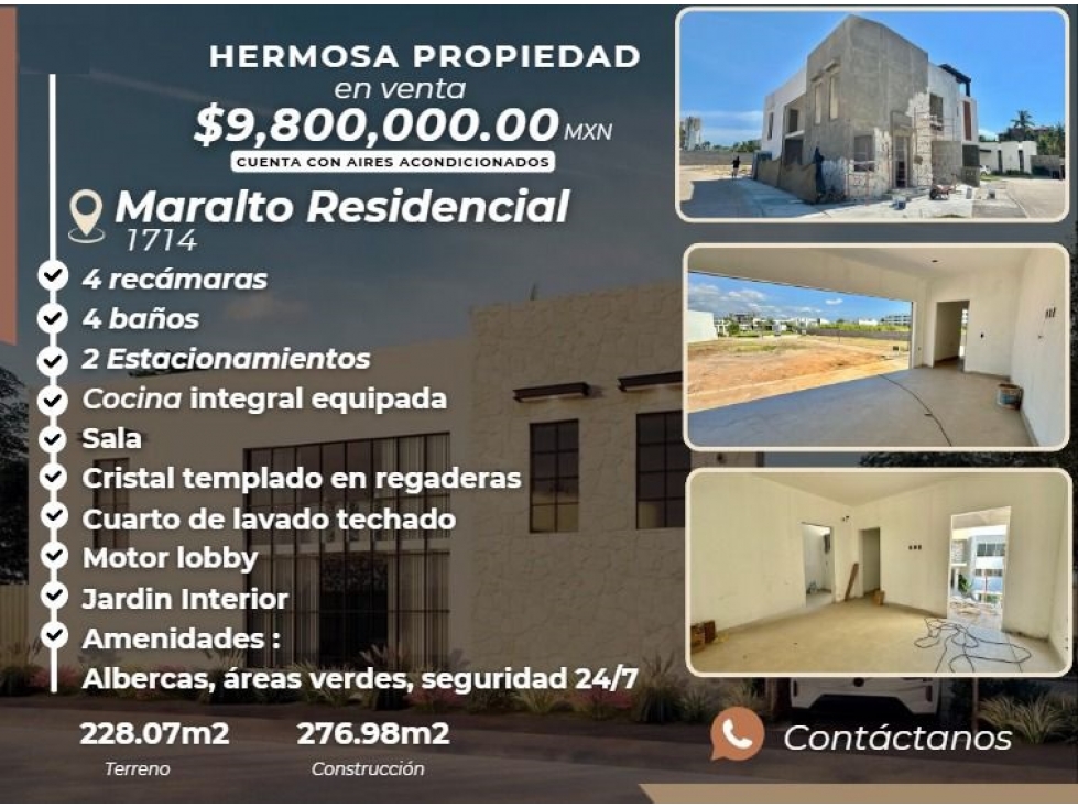 HERMOSA PROPIEDAD EN VENTA EN MARALTO RESIDENCIAL