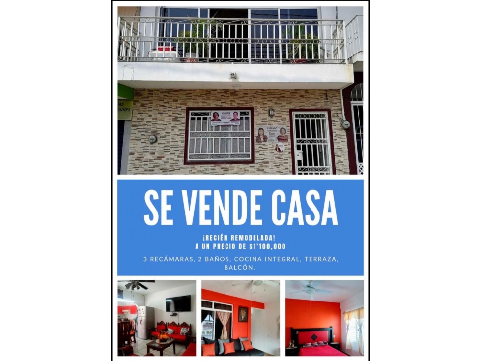 CASA EN VENTA RECIEN REMODELADA CENTRO COLIMA - 1
