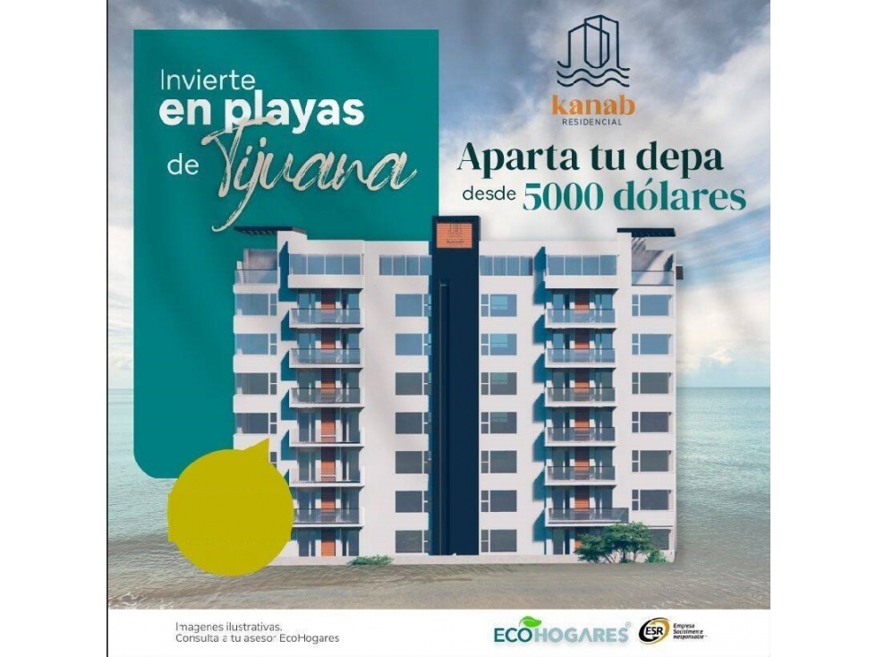PREVENTA DEPTOS. TORRE C EN DESARROLLO KANAB RESIDENCIAL DESDE