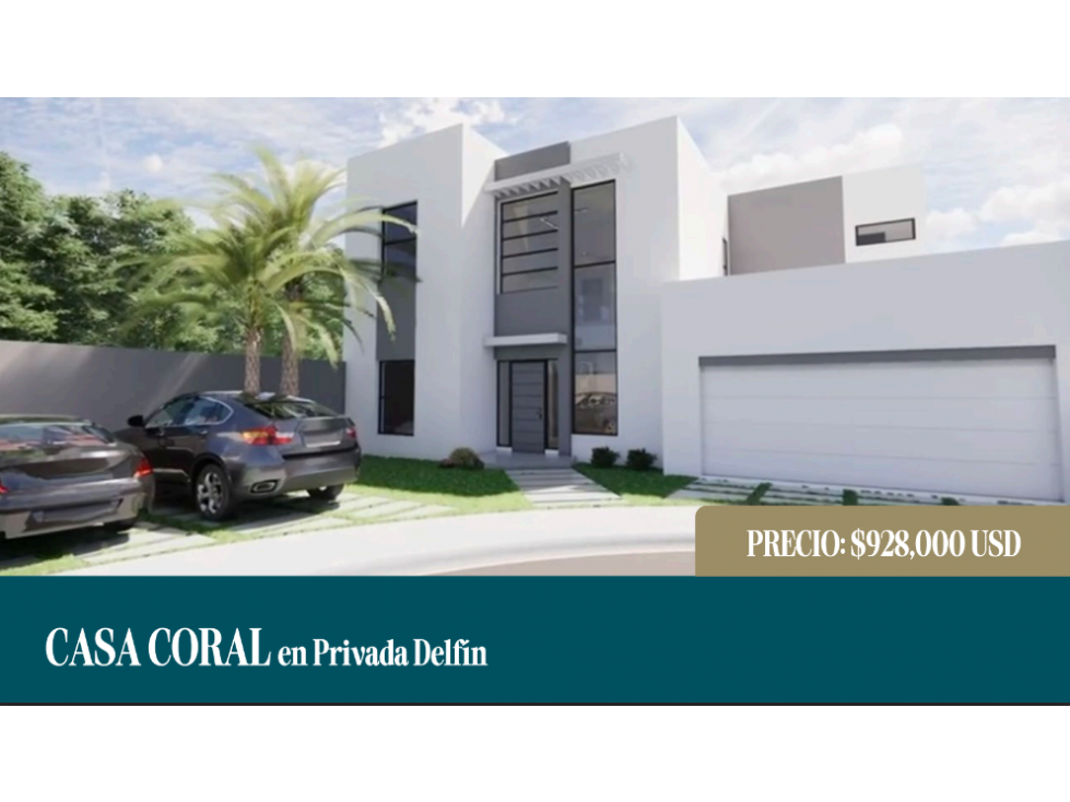 CASA EN VENTA MODELO CORAL PRIV DELFIN EN VILLAS Y PRIVADAS PACIFICA