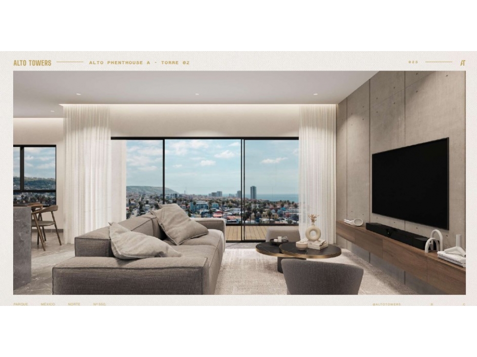 PREVENTA PENTHOUSE TIPO A TORRE 2 ALTO TOWERS PLAYAS DE TIJUANA