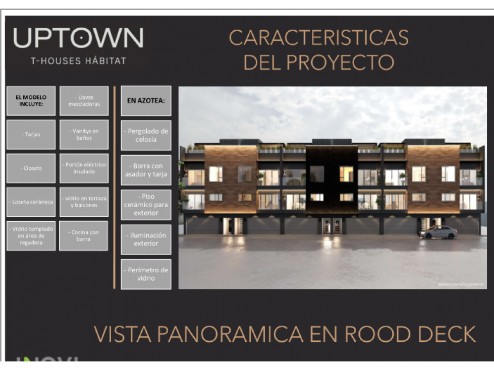 CASAS EN VENTA EN DESARROLLO UPTOWN T HOUSES HABITAT DESDE — foto 2
