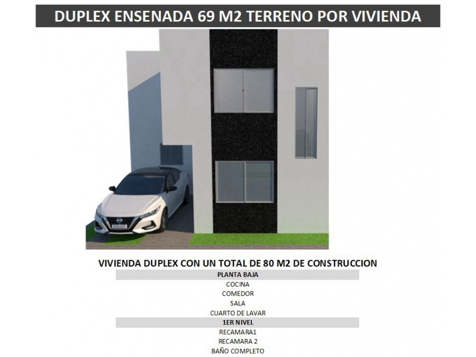 CASA EN PREVENTA DE 2 RECAMARAS MODELO DUPLEX EN ENSENADA - 2