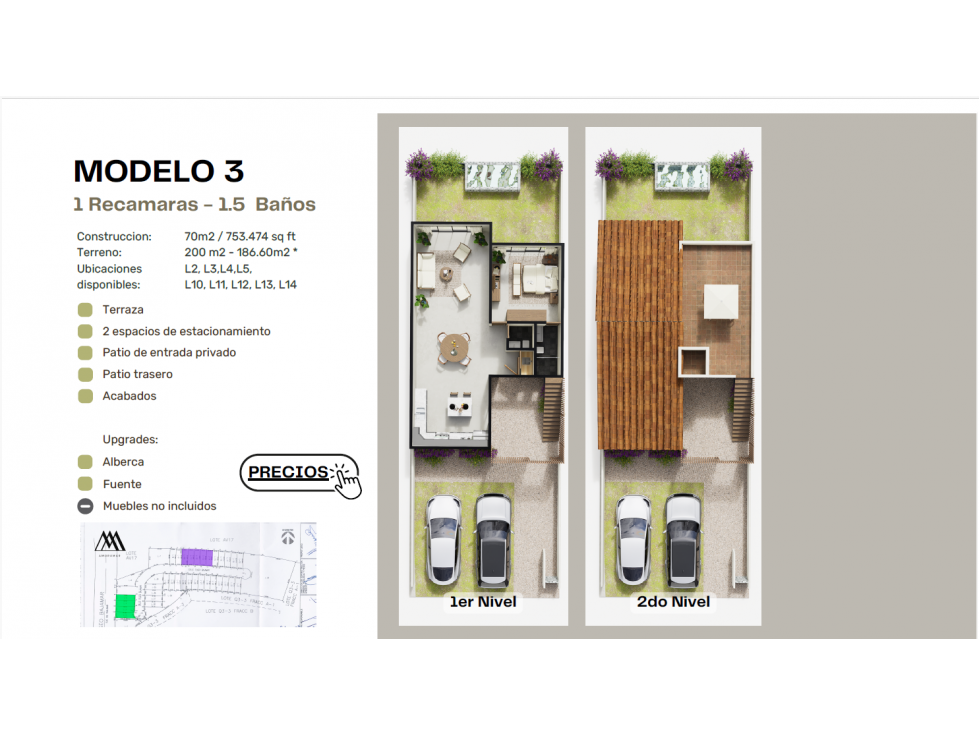 CASAS DE 1 RECAMARA Y 1.5 BAÑOS EN AMORAR EN BAJAMAR OCEAN FRONT — foto 2