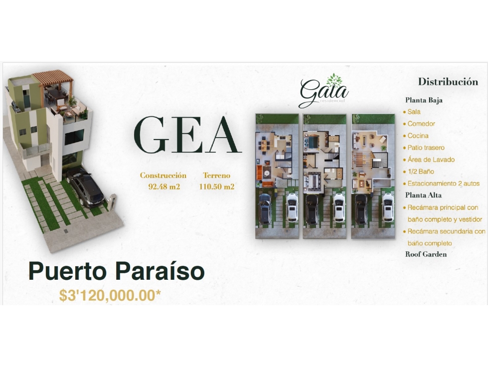 CASA EN VENTA MODELO GEA (PREVENTA) EN GAIA RESIDENCIAL — foto 2